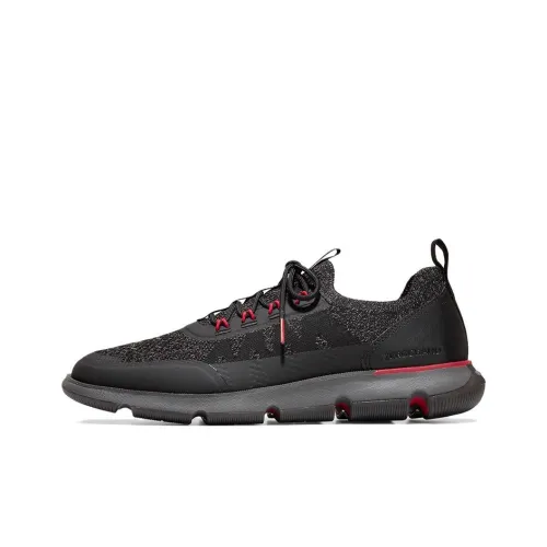 COLE HAAN 4.ZERØGRAND Low Top Casual Shoes Men's Black Red