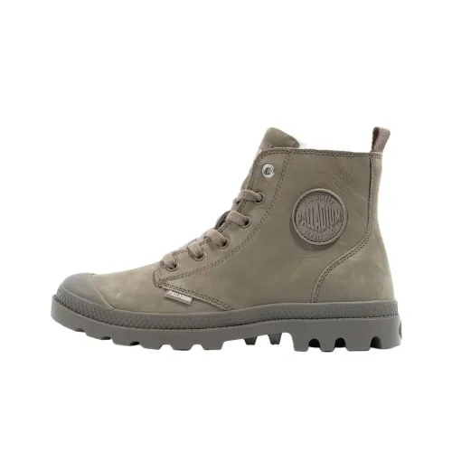 Palladium Pampa Thermal Abrasion Resistant Slip Resistant Short Outdoor Boots Women's Dark Green