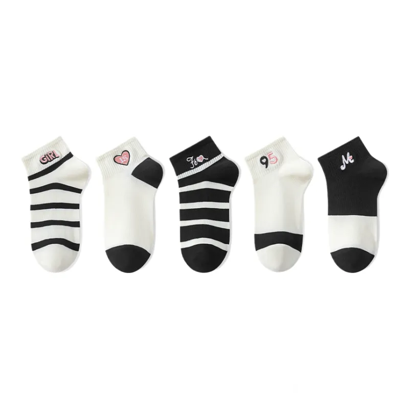 Cotton Gene Ankle Socks Women's 5 Pack-0