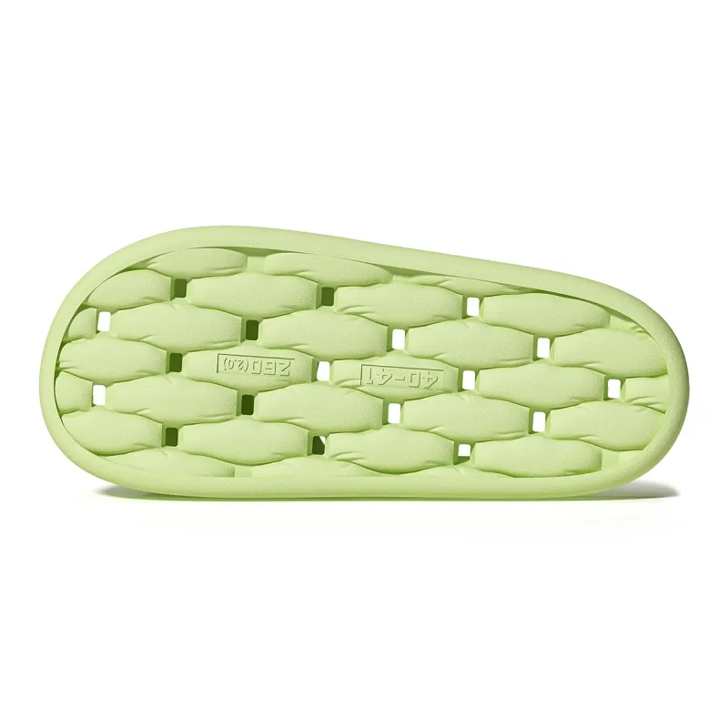 Soft Solid Color Cut Out Quick Dry Bathroom Slippers, Summer Home Quiet Geometric Couple Slippers, Plus Size, Unisex-19