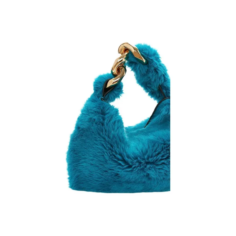 JW Anderson Polyester One Shoulder Handbag Small Size Women's Cyan-4