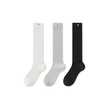 JIAZINI Knee High Socks Women's Combo Set