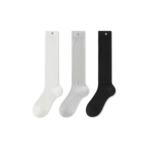 JIAZINI Knee High Socks Women's Combo Set