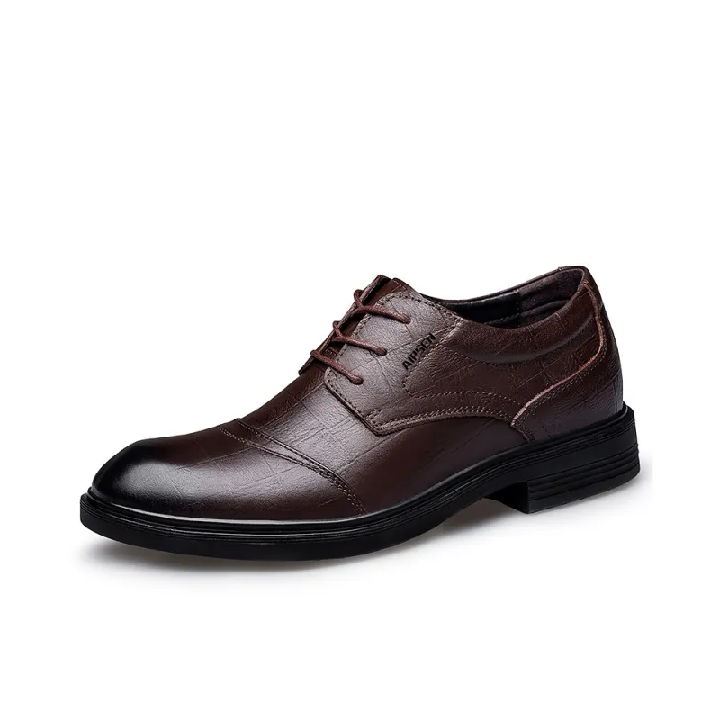 AIPSEN Dress Shoes Unisex Brown-1