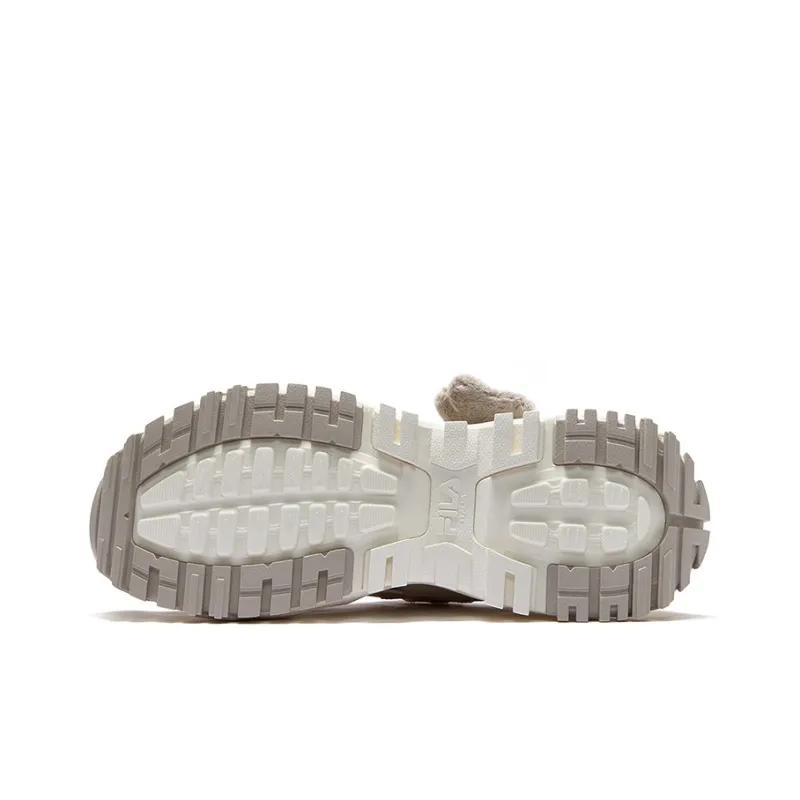 FILA FUSION BIANCO Wear-Resistant Height Increasing Low-Top Chunky Sneakers Women's White Gray-5