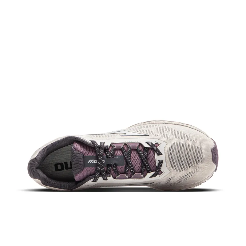 Mizuno Wear-Resistant Breathable Supportive Rebound Low-Top Casual Shoes Unisex Gray Purple-3