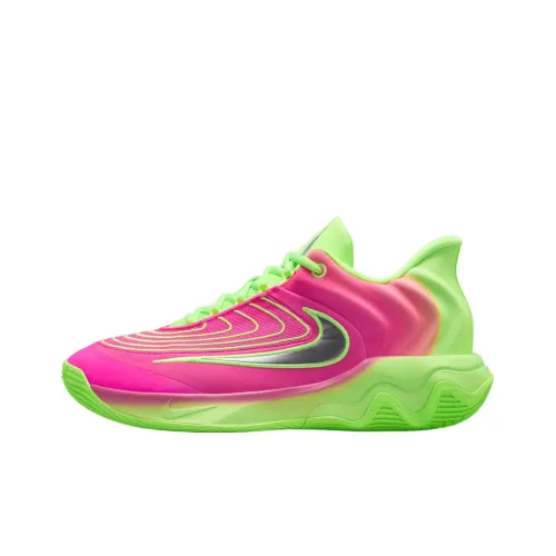 Nike Giannis Immortality 4 Anti Slip Wear Resistant Low Top Basketball Shoes Unisex Pink Green