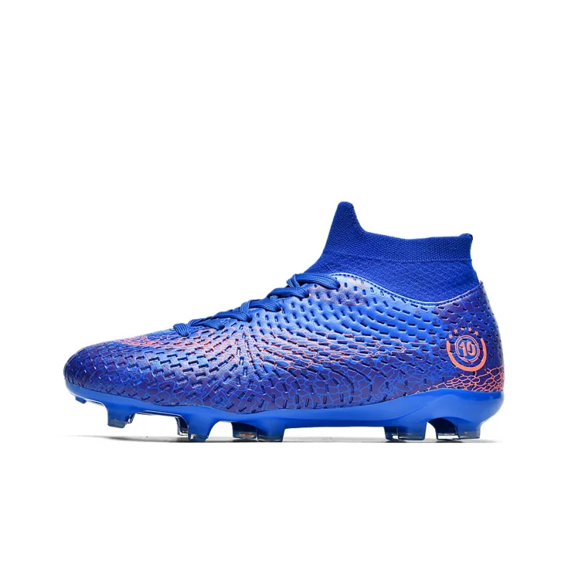 QIUTEXIONG FG Rubber Long Studs TT Rubber Broken Studs Artificial Ground Cushioning Breathable Soccer Shoes Unisex-10