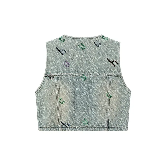 CHUU Vests Women's Denim Blue-1