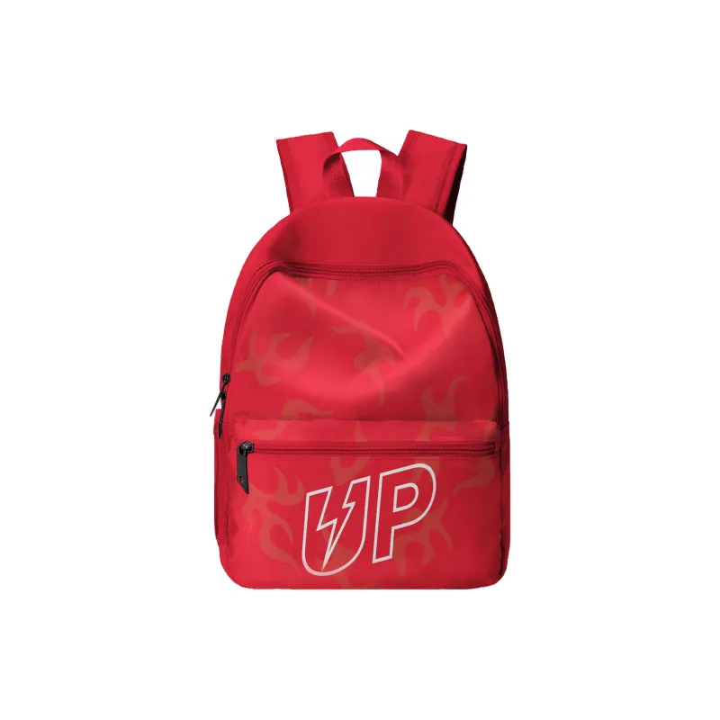 TURN UP Polyester Backpack Regular Unisex Red-5
