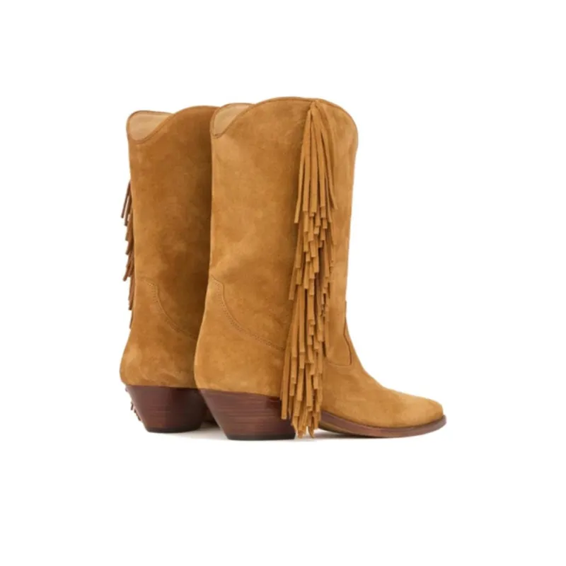 ISABEL MARANT Duerto Ankle Boots Women's Brown-3