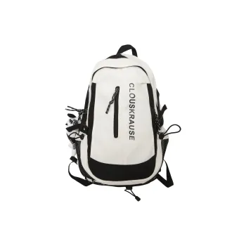 URBAN FOREST Nylon Backpack Unisex White/Black