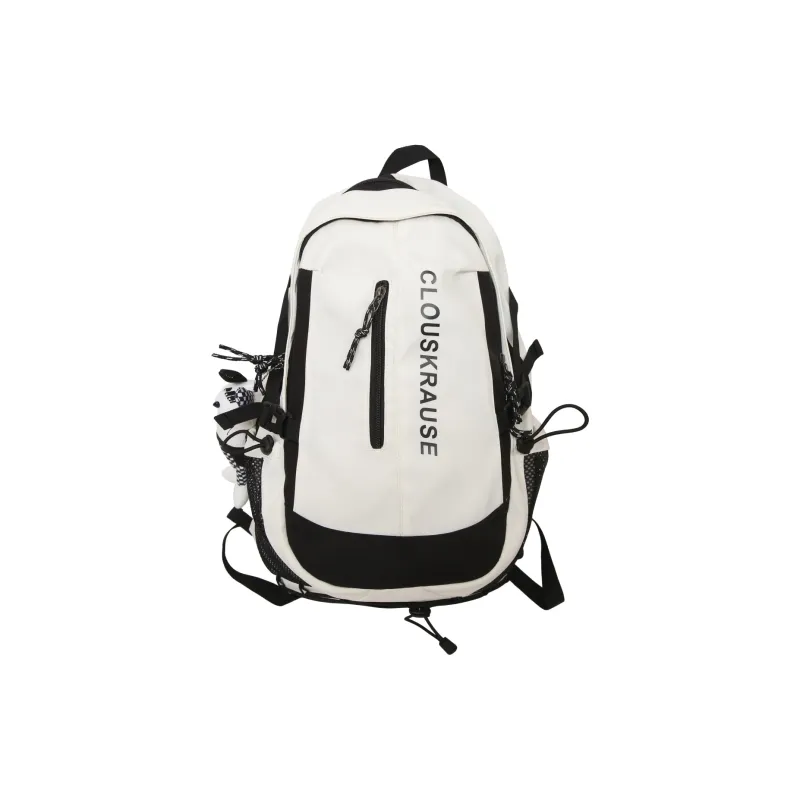 URBAN FOREST Nylon Backpack Unisex White/Black-0