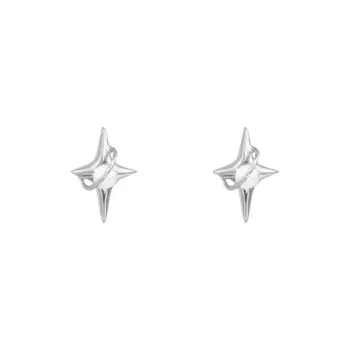 GUDUD Alloy Stud Earrings Men's