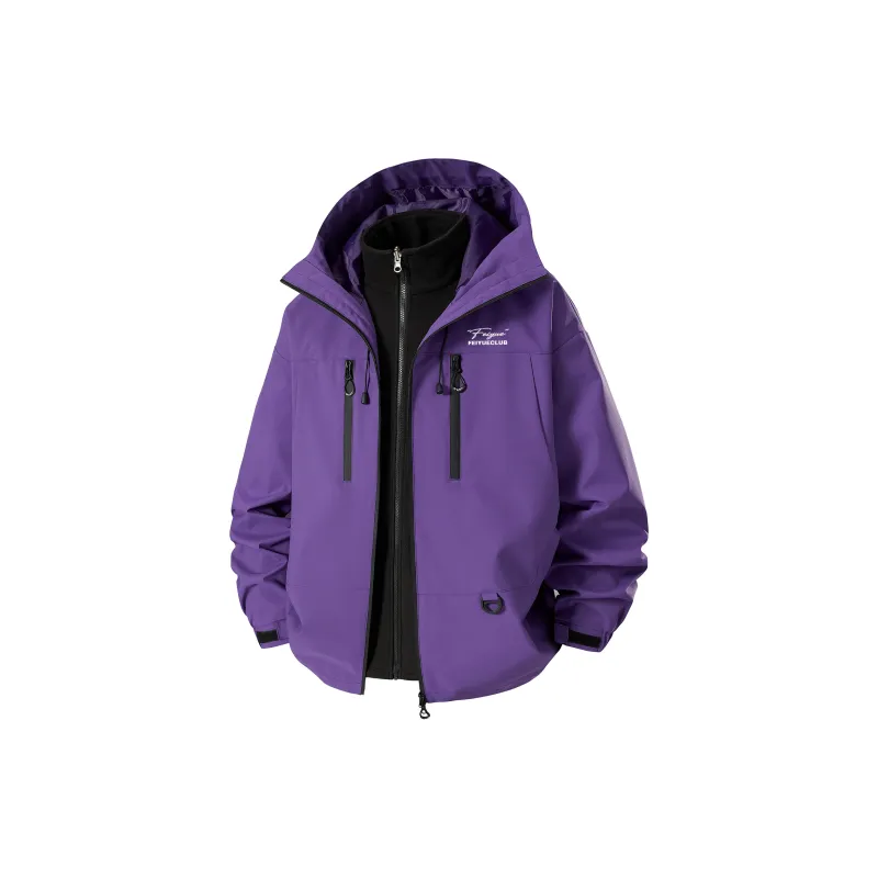 Feiyue Water-Resistant Windproof Warm Water-Repellent Windbreaker Jacket Unisex-24