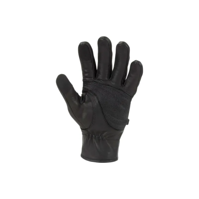 SEALSKINZ Goat Leather Gloves Men's Gray-2