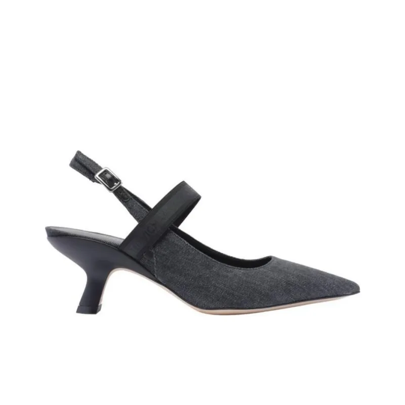 Vic Matie Irregular Heel High Heels Women's Dark Gray-1