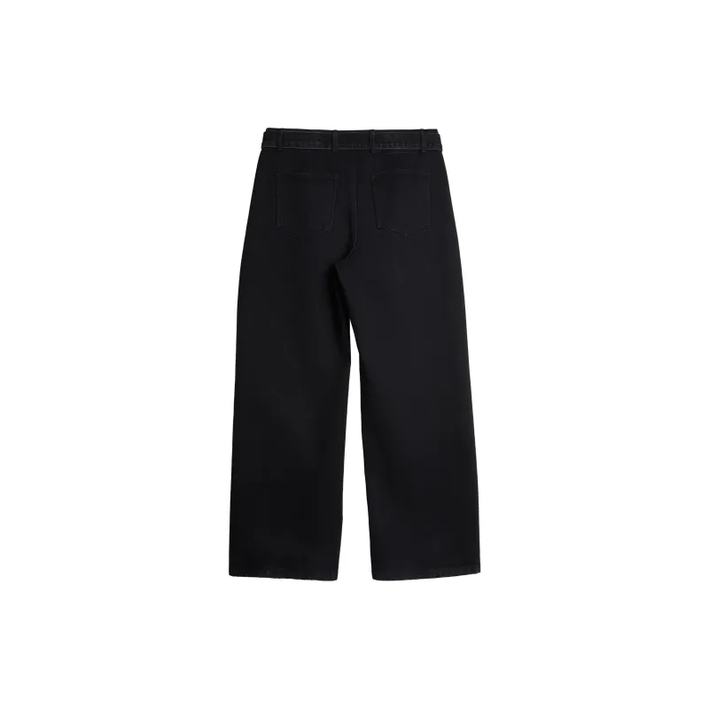 Dupu Contracted Jeans Men's Black-1
