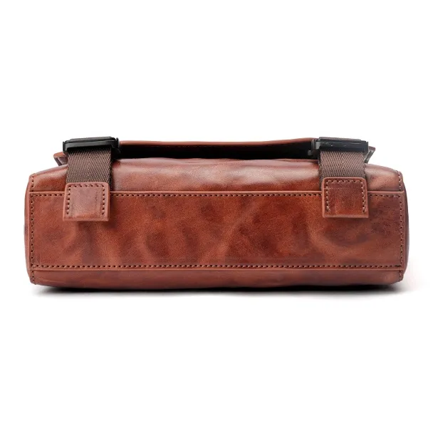Sharkborough Top Grain Cow Leather Shoulder Bag Medium Size Men's Multicolor-8