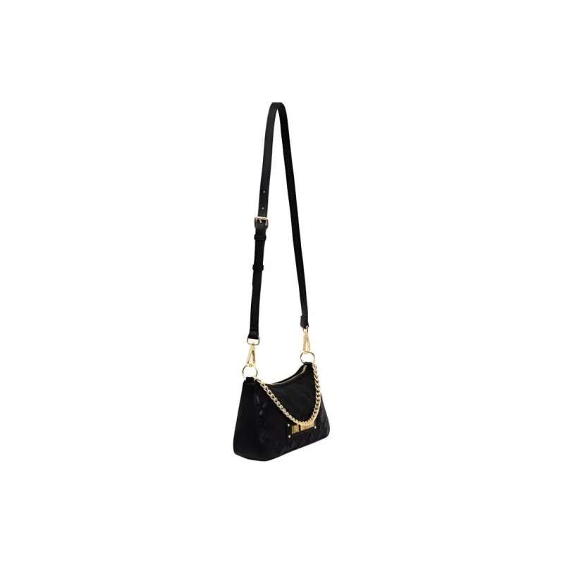 LOVE MOSCHINO PU Hobo Bag, Handbag, Shoulder Bag Women's Black-3