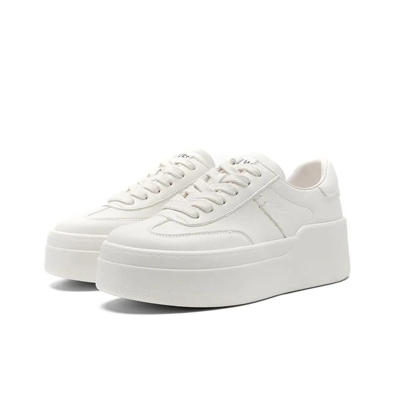 NINE WEST Low-Top Skateboard Shoes Women's Ecru-2