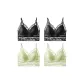 4 Pack-Black 2+Light Green 2