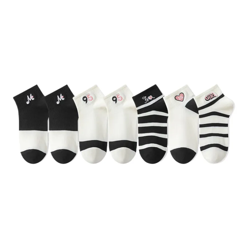 Cotton Gene Ankle Socks Women's 7 Pack-0