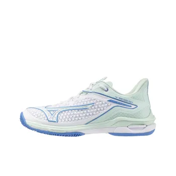 Mizuno Wave Exceed Tour 6 Abrasion Resistant Low Top Tennis Shoes Unisex White