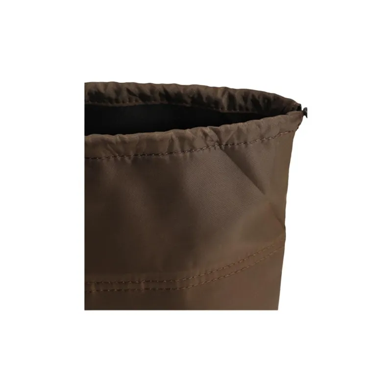 Ingenuity Handmade Nylon Liner Mini Drawstring Bag Medium Bag Storage & Organization Bag Strap Women's Brown-2