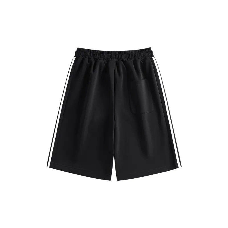 Crayon Shinchan Casual Shorts Unisex Active Black & White-1