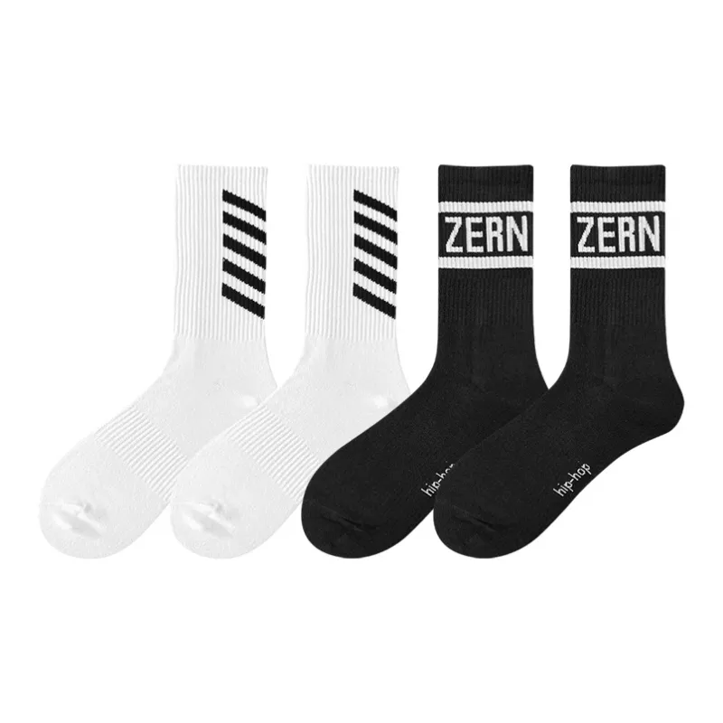 ZEROIN Mid Calf Socks Unisex 4 Pack-29