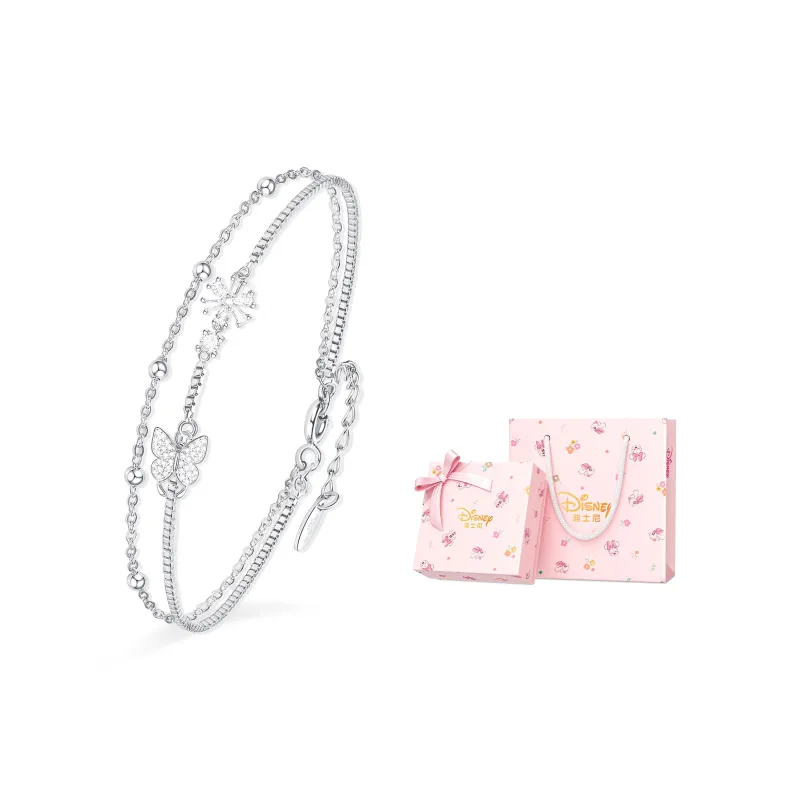 Disney Princess S925 Silver Bracelet Good Looking Box Women's-1