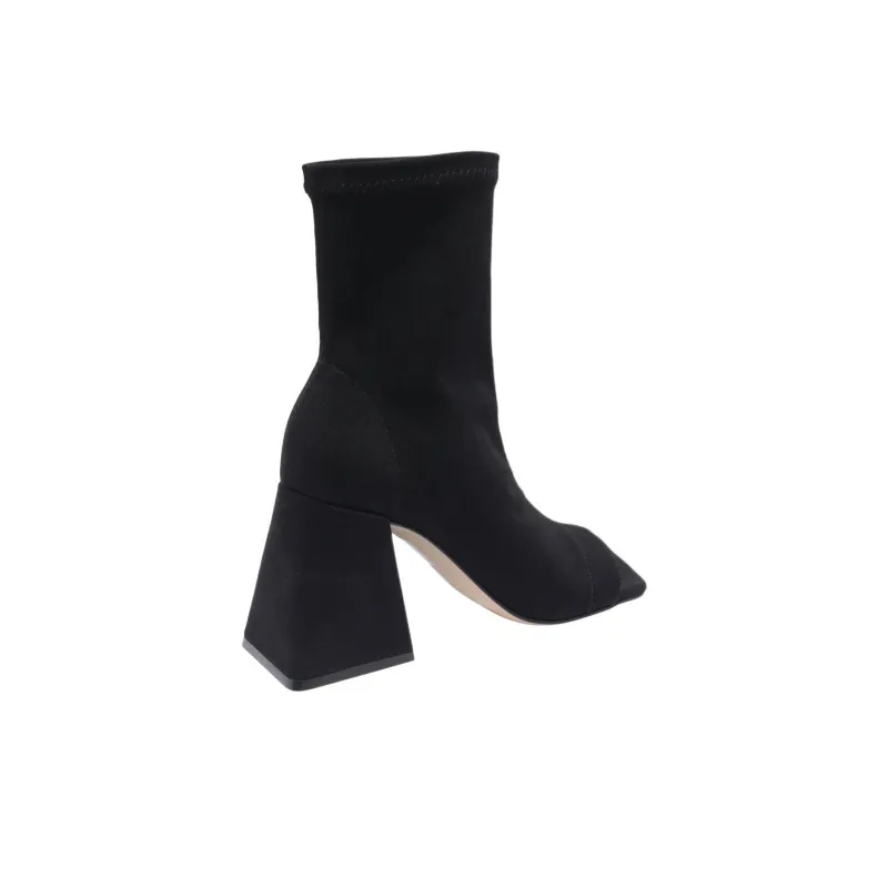 Vic Matie Pump Ankle Boots 9cm Women's Black-3