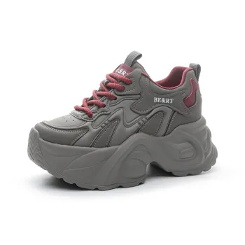 CHOVO Breathable Lightweight Height Increasing Low Top Chunky Sneakers Women's