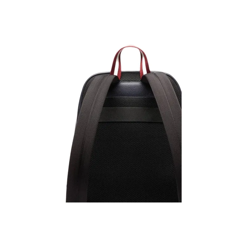 BALLY Grain Cow Leather Backpack Men's Marine Blue-3