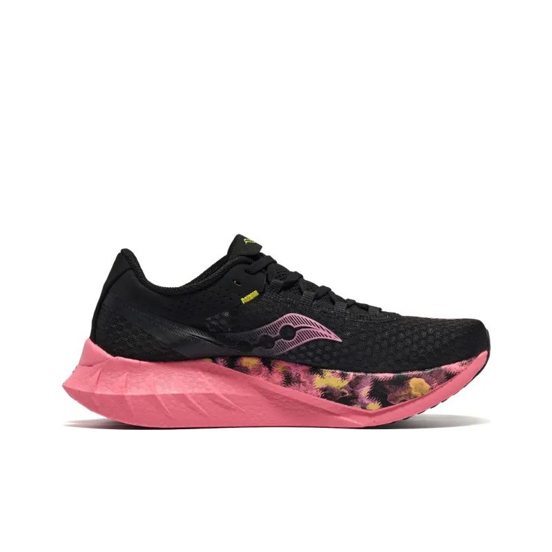 Saucony Endorphin Pro 4 Abrasion-Resistant Low-Top Running Shoes Unisex Black Pinkish-1