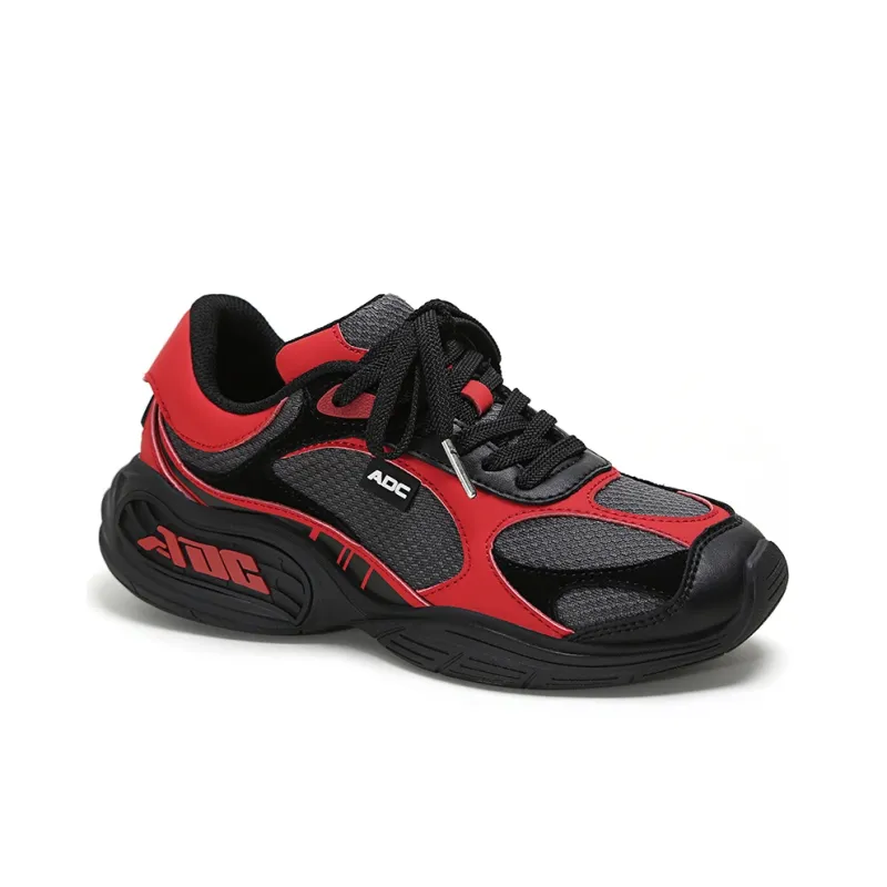ADCDAVINCI Functional Wind Series Lightweight Wear-resistant And Non-slip Low-Top Casual Shoes Unisex Black Red-1