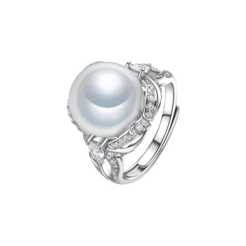 ME LUXE Pearl Ring Classic And Versatile Women's