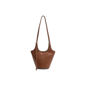 COCOEVA Cow Leather Handbag Shoulder Bag Crossbody Bag Regular Women's Brown/Black