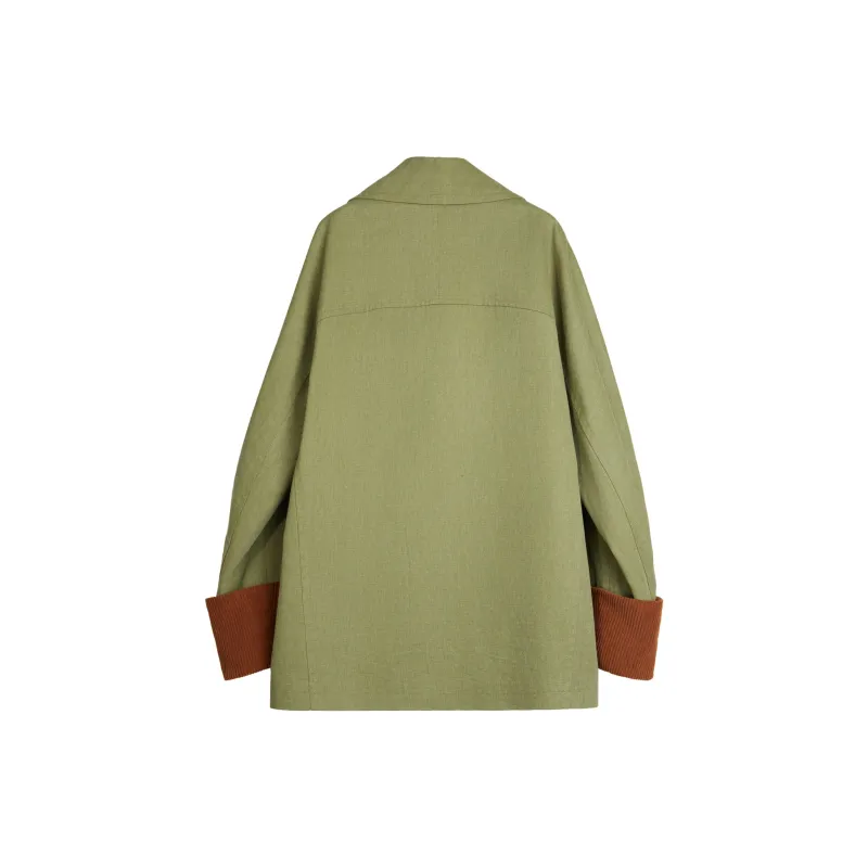 Dupu Contracted Jackets Coats Men's Light Green-1