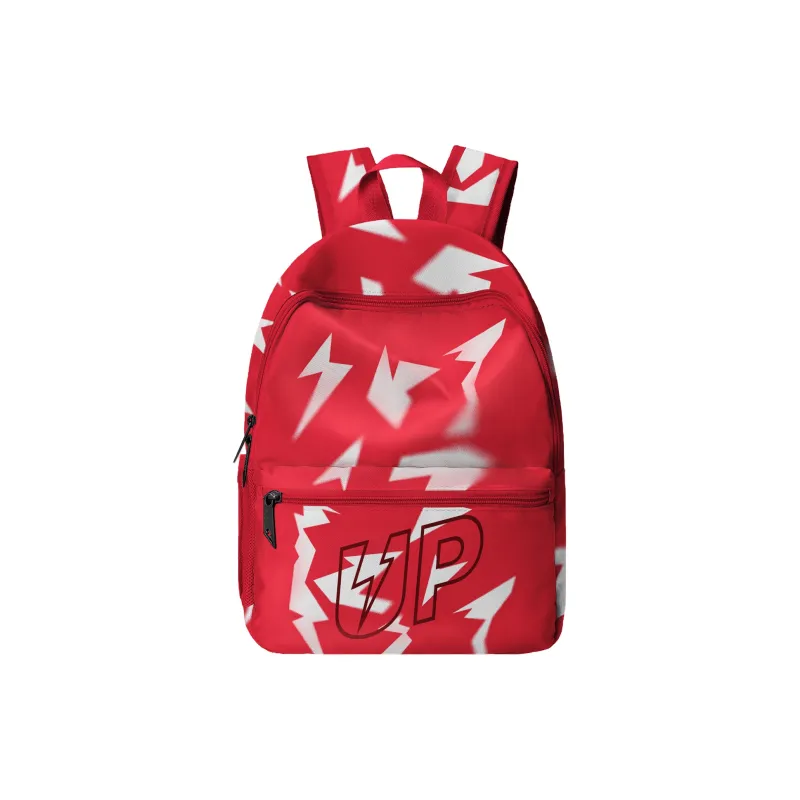 TURN UP Polyester Student Backpack Regular Unisex Red-13