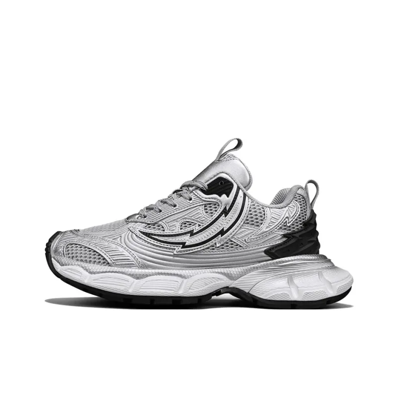 NFL Cushioning Balance Lightweight Height Increasing Low-Top Chunky Sneakers Unisex Gray-0