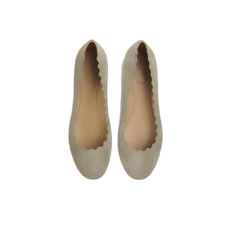 Chloe Lauren Casual Single Shoes Women's Gray Green-4