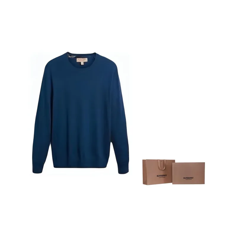 Burberry Cashmere Sweater Men's Dark Cyan-8
