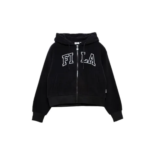 FILA Cropped Coats Women's Black