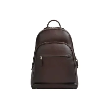 Santoni Logo Embossed Two Way Zipped Backpack