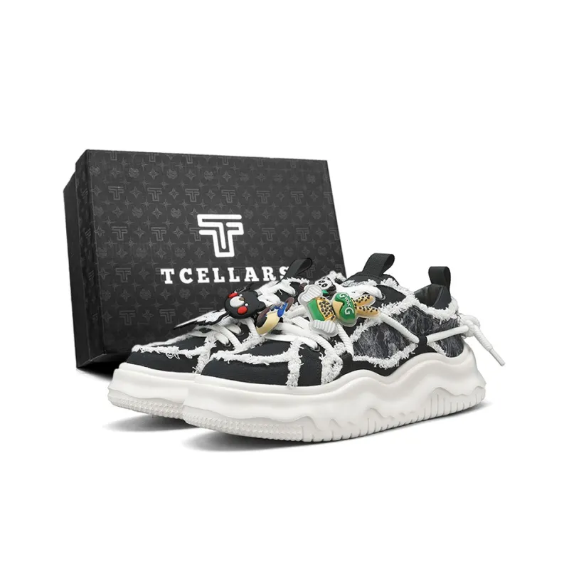 TCELLARS Abrasion Resistant Lightweight Breathable Height Increasing Low Top Skateboard Shoes Unisex-19
