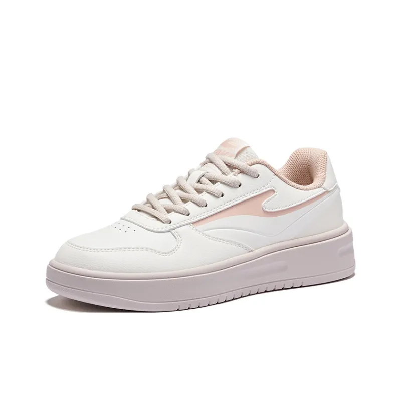 Erke Celestial Authority Anti Slip Wear Resistant Low Top Skateboard Shoes Women's Microcrystal White Candy-2