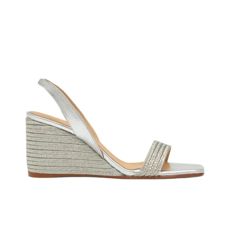 Castañer Barby Strap Sandals 7cm Women's Silver-1