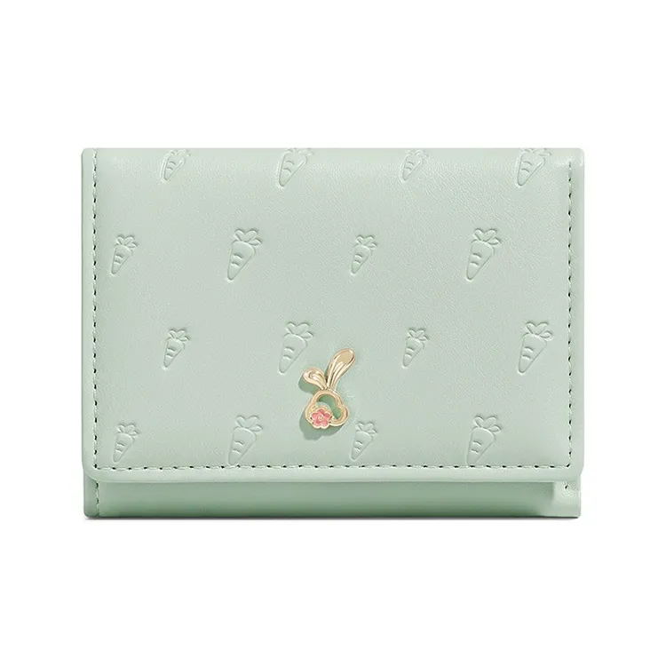 BRINCH PU Wallet Women's Pink/Blue/Green-5
